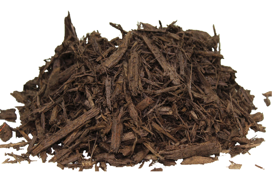 brown color enhanced mulch
