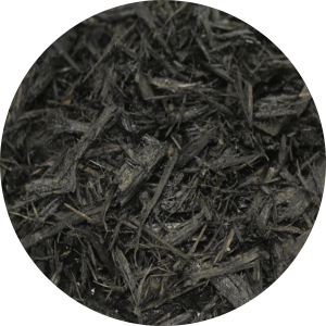 Black color enhanced mulch
