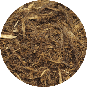 Shredded hardwood bark